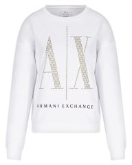 Armani Exchange Woman Sweatshirt White Str. S