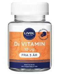 Livol D3 Vitamin Tyggetabelet