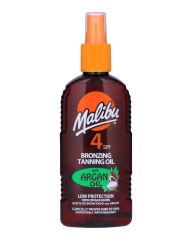 Malibu Bronzing Tanning Oil SPF 4 With Argan Oil